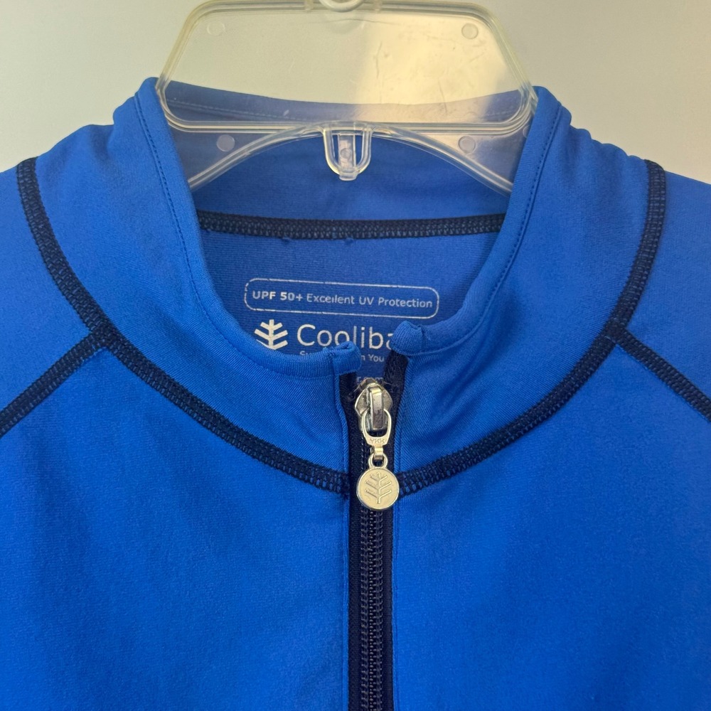 Coolibar Womens UPF 50+ Sun Protection Full Zip Jacket Blue Small RN 106928 - Picture 4 of 14